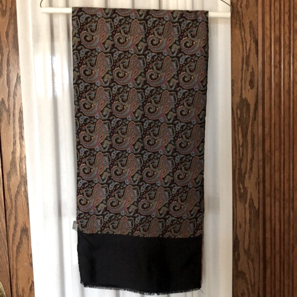 Vintage Alcott & Andrews Silk & Wool Blend Scarf